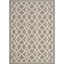 Courtyard Gray and Beige Synthetic Indoor/Outdoor Area Rug