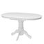 Transitional Round White Wood Extendable Dining Table