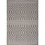 Charcoal Moroccan Trellis Flatweave 4' x 6' Outdoor Rug