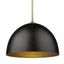 Olympic Gold Glass Bowl Pendant Light