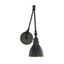 Dakota Matte Black Adjustable Swing Arm Wall Sconce