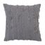 Charcoal Fringe Striped Cotton Linen Throw Pillow