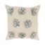 Gray Cotton Pom Pom Square Throw Pillow