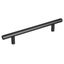 Matte Black Solid Stainless Steel Bar Pull with Mounting Hardware