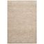 Hand-Knotted Beige Wool and Viscose 4' x 6' Area Rug