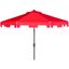 Zimmerman 11Ft Red Polyester Market Patio Umbrella