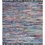 Coastal Charm Black Cotton 6' Square Handwoven Rug