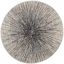 Evoke 9' Round Black and Ivory Synthetic Area Rug