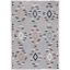 Marrakesh Grey and Blue Rust 8' x 10' Hand-Knotted Wool Rug