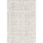 Amity Light Gray Abstract Washable Synthetic Area Rug