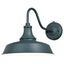 Dorado Hunter Green and White Steel Outdoor Barn Light