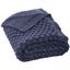 Indigo Knitted Cotton Larza Throw Blanket