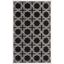 Anthracite and Ivory Geometric Outdoor Area Rug, 5' x 8'