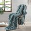 Reversible Chunky Knit Cozy Throw Blanket 50" x 60" - Ivy Green