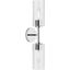 Cofield Brushed Nickel 2-Light Wall Sconce with Cylindrical Glass Shades