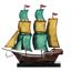 Colorful Nautical Metal Sailboat Desktop Decoration