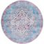 Serapi Elegance Round 6'7" Blue & Brown Hand-Knotted Area Rug