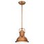 Copper LED Mini Pendant Light with Frosted Acrylic Shade