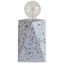 White Terrazzo Contemporary Table Lamp with Exposed Bulb