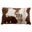 Urban Faux Cowhide Brown Polyester Euro Pillow Cover