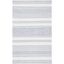 Bohemian Ivory Stripe Handwoven Kilim Area Rug - 5' x 8'