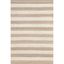 Bleached Denim Handmade Jute & Cotton 5' x 8' Striped Area Rug