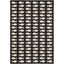 Black and Beige Geometric Fish Indoor/Outdoor Area Rug