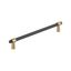 Matte Black and Champagne Bronze 10-1/16" Cabinet Bar Pull