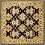 Heritage Black and Ivory 8' Square Hand-Tufted Wool Area Rug