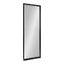 Calter Modern Black Full-Length Rectangular Wall Mirror, 55.75"