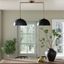 Percy Black and Gold Modern Drum Pendant Light