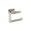 Polished Nickel and Golden Champagne Single Post Toilet Paper Holder