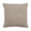 Beige and Black Stitch Line Design Down-Filled Throw Pillow