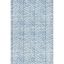 Blue and White Geometric Washable Synthetic Area Rug