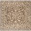 Kenya Tribal Square Hand-Knotted Wool Rug in Brown/Beige