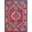 Bohemian Chic Red and Turquoise 3' x 5' Reversible Area Rug