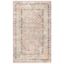 Elysian Grace Hand-Knotted Viscose Rectangular Area Rug in Light Grey