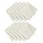 Ivory Jacquard Leaf Design Stain Resistant Napkin Set