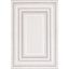 Ivory and Grey Rectangular Non-slip Synthetic Area Rug 4' x 6'