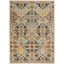 Allur Floral Ivory Multicolor 6' x 9' Easy-Care Area Rug