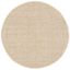 Natural Beige Round Seagrass Area Rug with Cotton Border