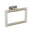 Polished Nickel and Golden Champagne Wall Mounted Towel Ring