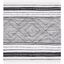 Boho-Chic Black Stripe Hand-Woven Kilim Square Rug