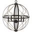 Brandywine Antique Bronze 5-Light Globe Pendant Chandelier