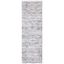 Ivory and Silver Synthetic Rectangle Area Rug, 10' x 14'