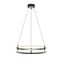 Gemini 24-Inch Black LED Dual Ring Pendant Light