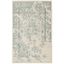 Ivory Slate 30" Square Synthetic Oriental Accent Rug