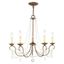 Venetian Golden Bronze Crystal 5-Light Mini Chandelier