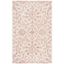 Ivory and Rust Floral Hand-Tufted Wool Area Rug, 3' x 5'