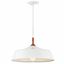 Danika Mid-Century Modern Black and White 16'' Pendant Light